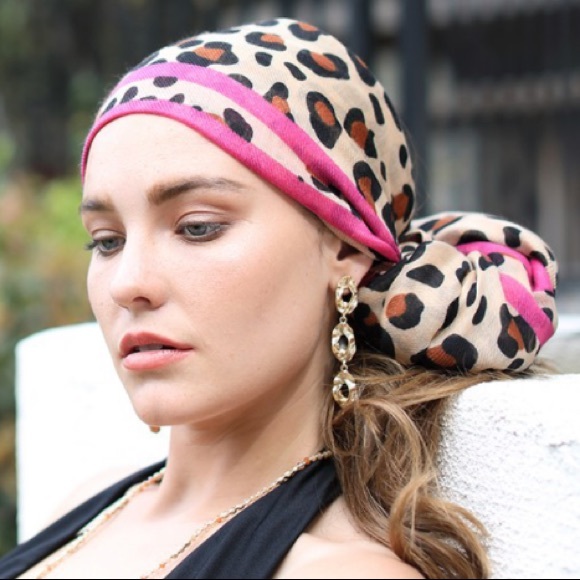 CLEARANCE! Ruggine Leopard Print Scarf | Wrap | Head Scarf NEW! - Picture 2 of 12